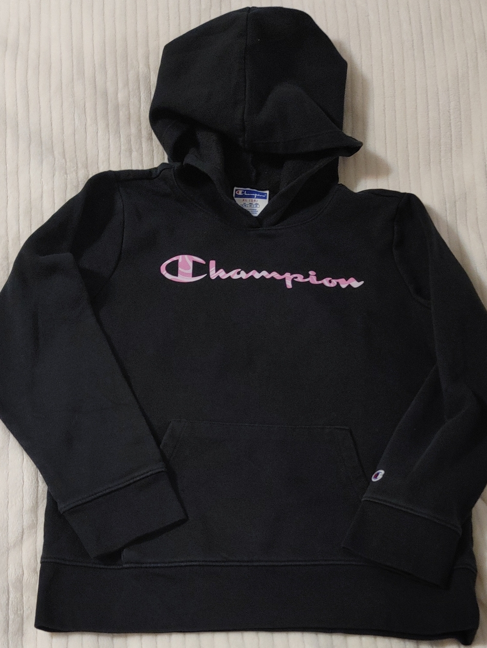 Kids Black Champion Hoodie